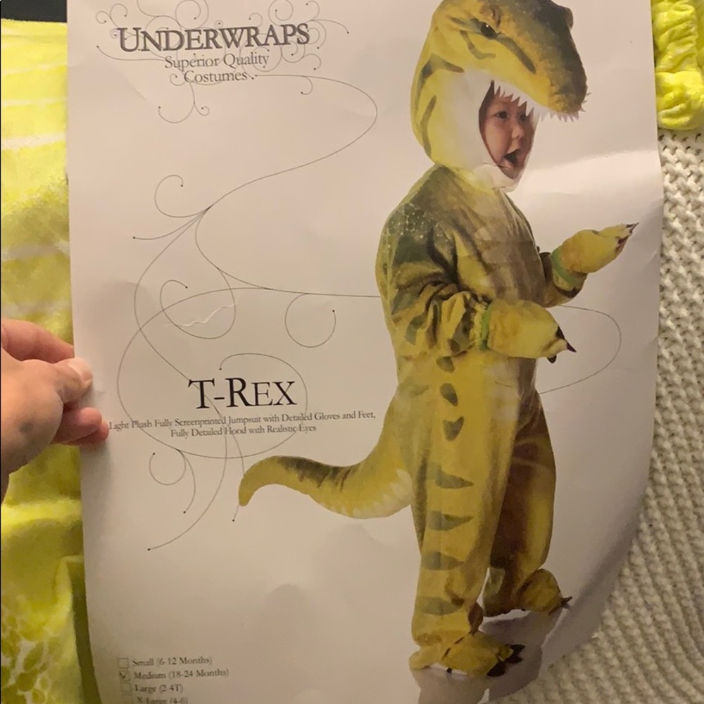 18-24months t-Rex dinosaur costume.